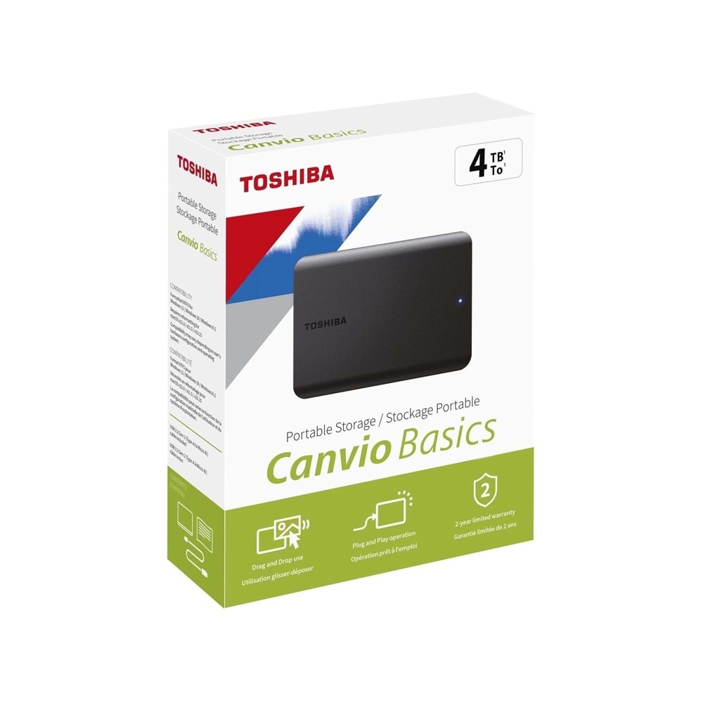 TOSHIBA 4TB CANVIO HDTP340EK3CA USB 3.2 Harici Disk