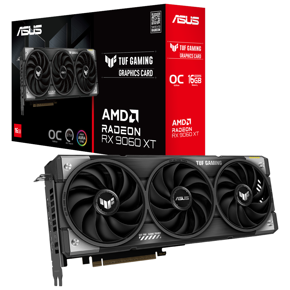 ASUS 16GB TUF GAMING RX9060XT-O16G GDDR6 128bit PCIE 5.0