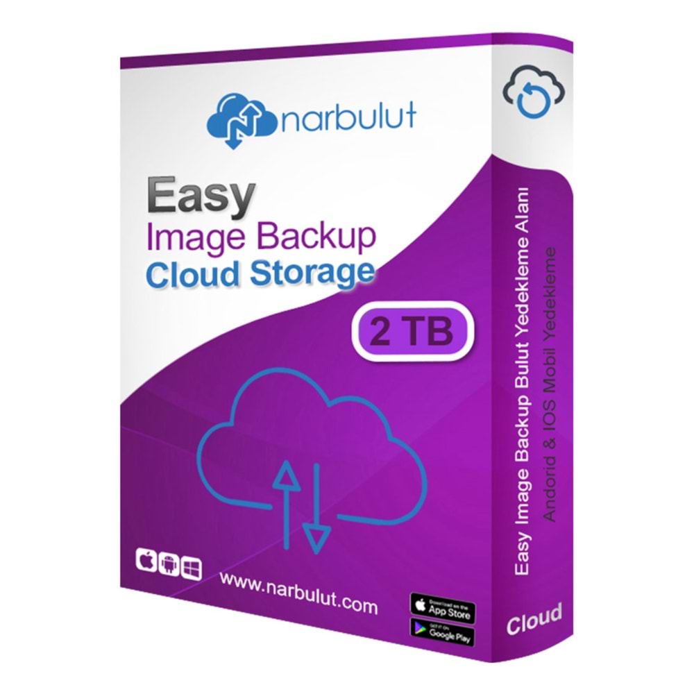 NARBULUT Easy Image Backup Cloud Storage 2TB 1yıl basic support is included. 
