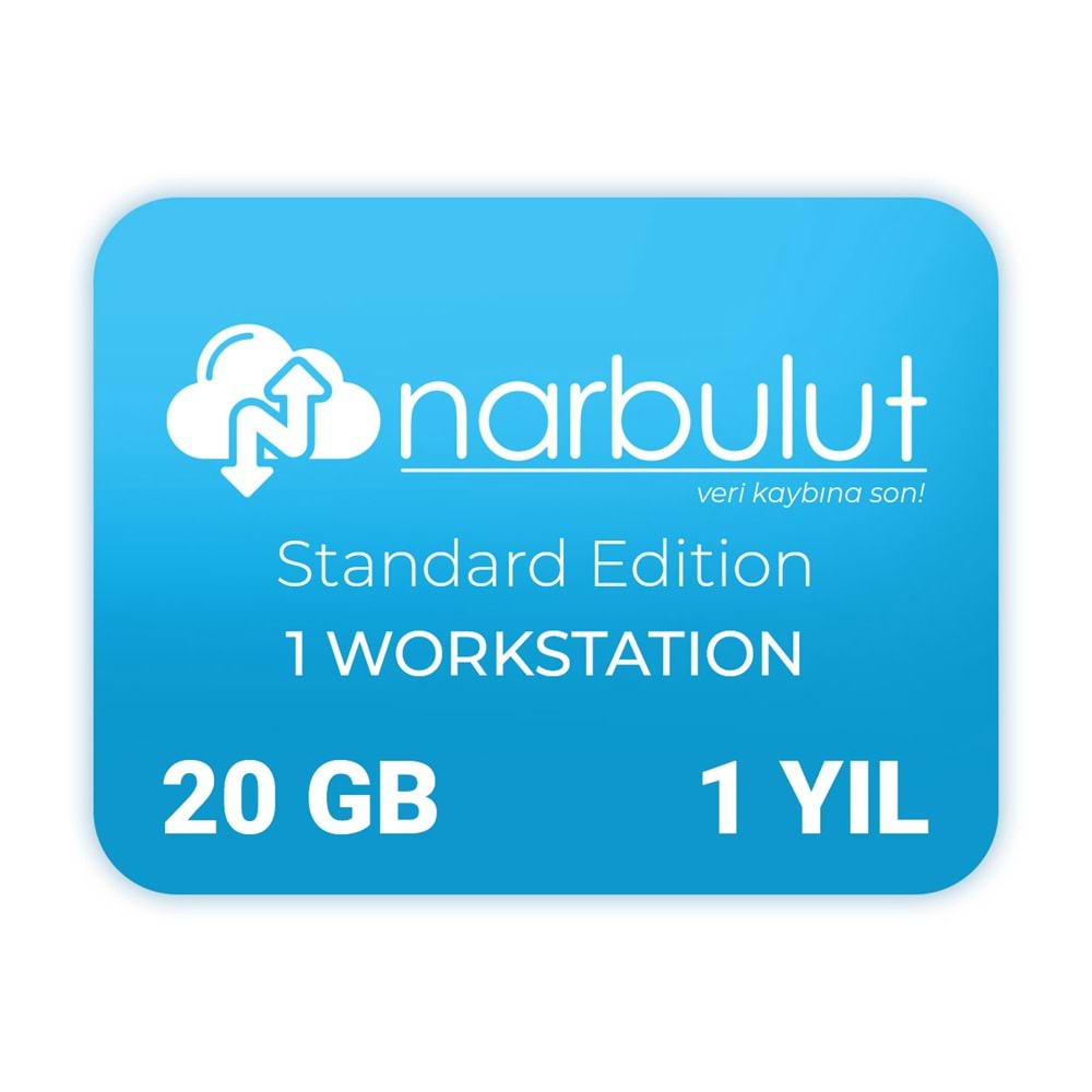 NARBULUT Backup Now Standart Edition 20GB Lisans 1yıl 10kullanıcı basic support is included. 