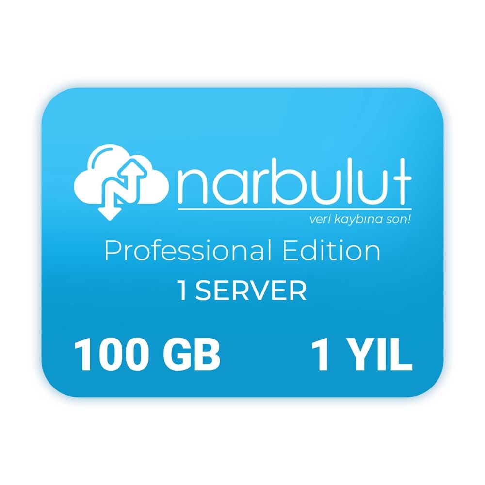 NARBULUT Backup Now Professional Edition 100GB Lisans 1yıl 20kullanıcı basic support is included. 