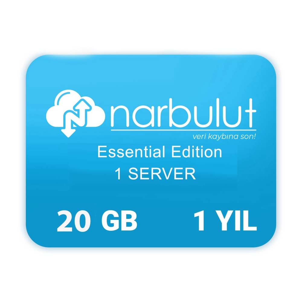 NARBULUT Backup Now 20GB Essential Edition – 1 year of basic support is included.