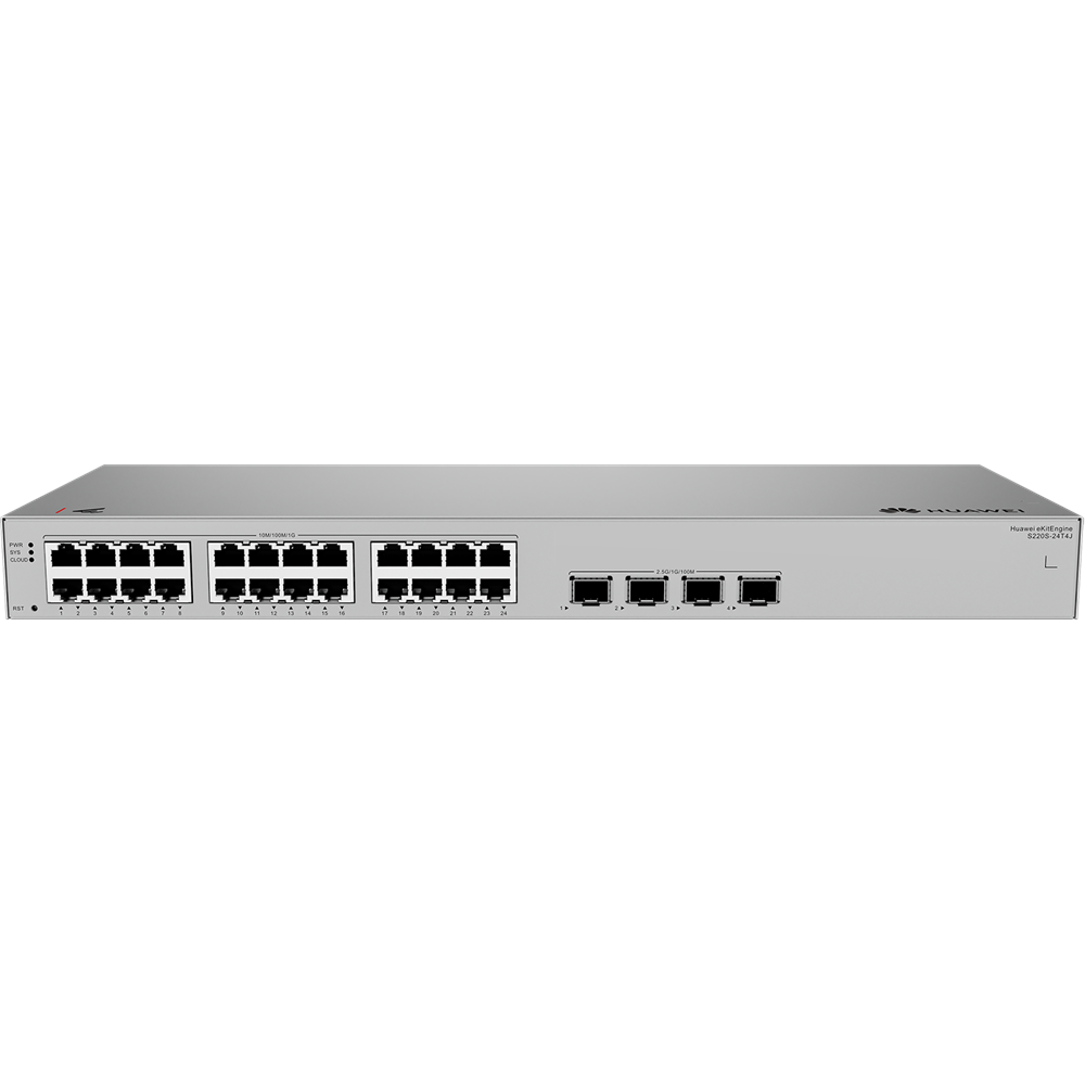 HUAWEI 24port eKIT S220S-24T4J GIGABİT 4X2.5GbE SFP Yönetilebilir Switch