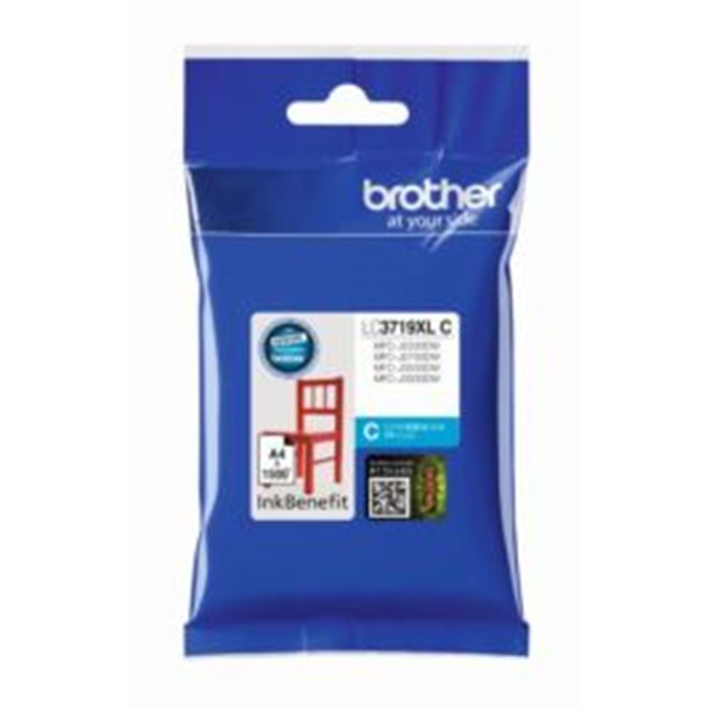 BROTHER LC-3719XLC MFC-J3930DW Mavi Mürekkep Kartuş