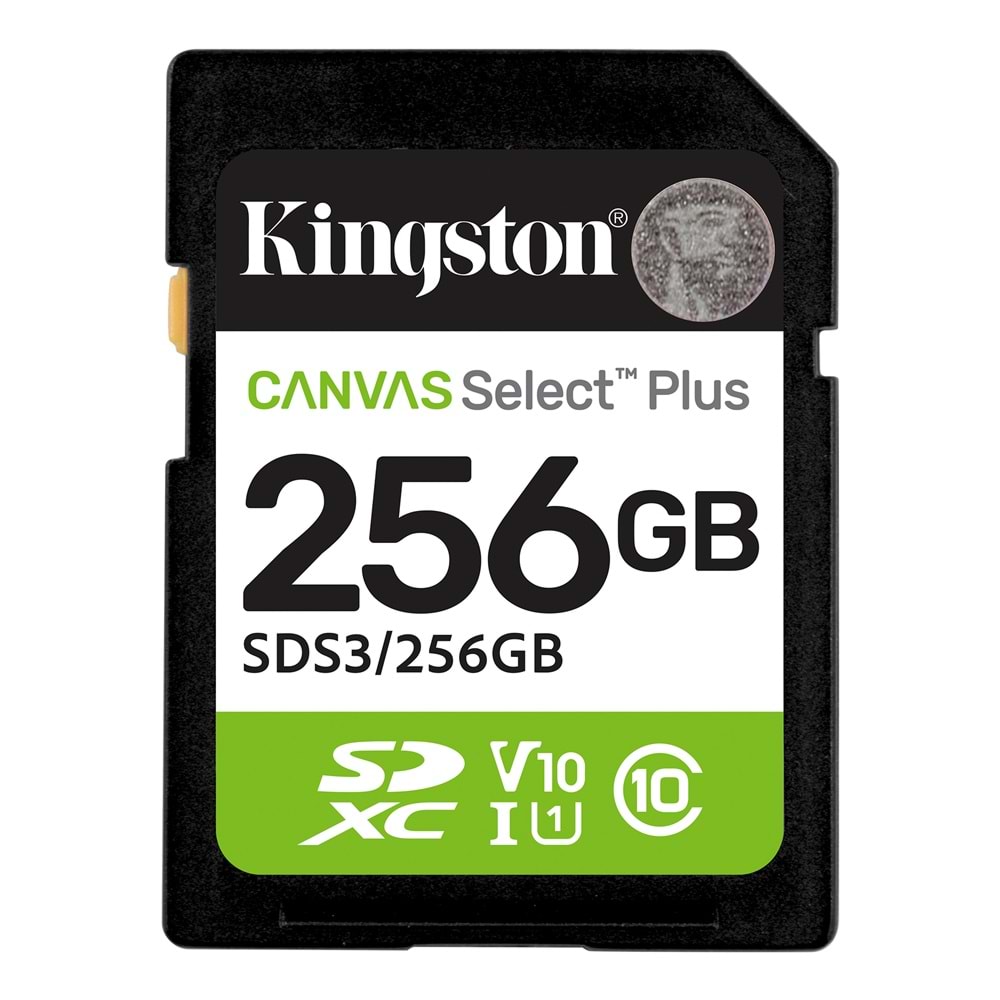 KINGSTON 256GB SDXC Kart Canvas Select Plus SDS3/256GB