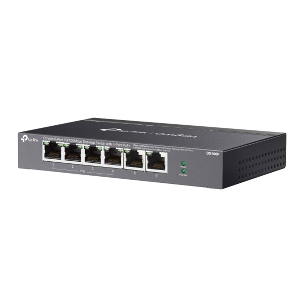 TP-LINK 5port DS106P 10/100 67W 4port POE YÖNTİLEMEZ SWITCH