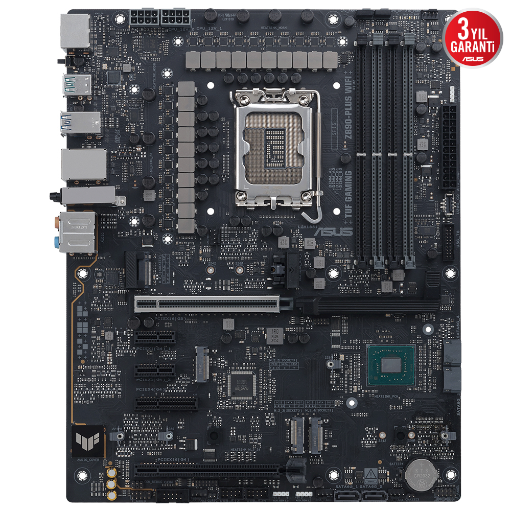 ASUS TUF GAMING Z890-PLUS WIFI-7 DDR5 THUNDERBOLT-HDMI DP PCIE 5.0 1851p ATX 