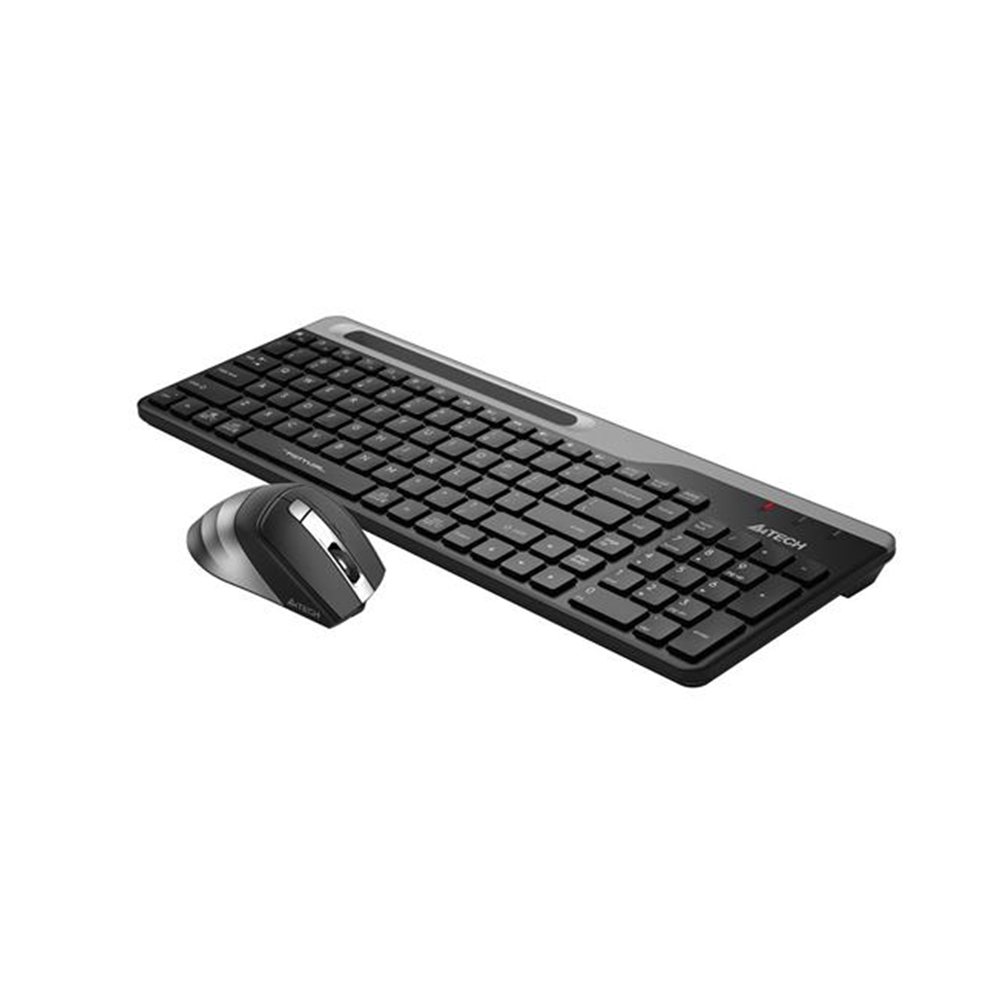 A4 TECH FB2535C Bluetooth+Kablosuz Q Trk Optic Mouse Siyah/Gri Multimedya Klavye - Mouse Set 