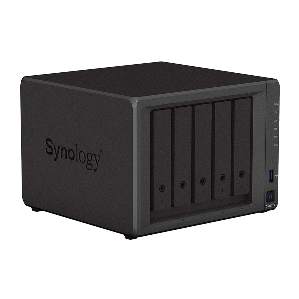 SYNOLOGY DS1522 PLUS RYZEN R1600 8 GB RAM- 5-diskli Nas Server (Disksiz) 