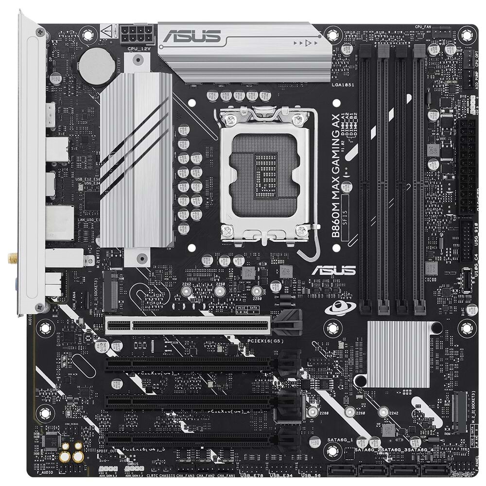 ASUS B860M MAX GAMING AX WIFI6 DDR5 HDMI-DP TYPEC PCIE 5.0 1851P MATX 