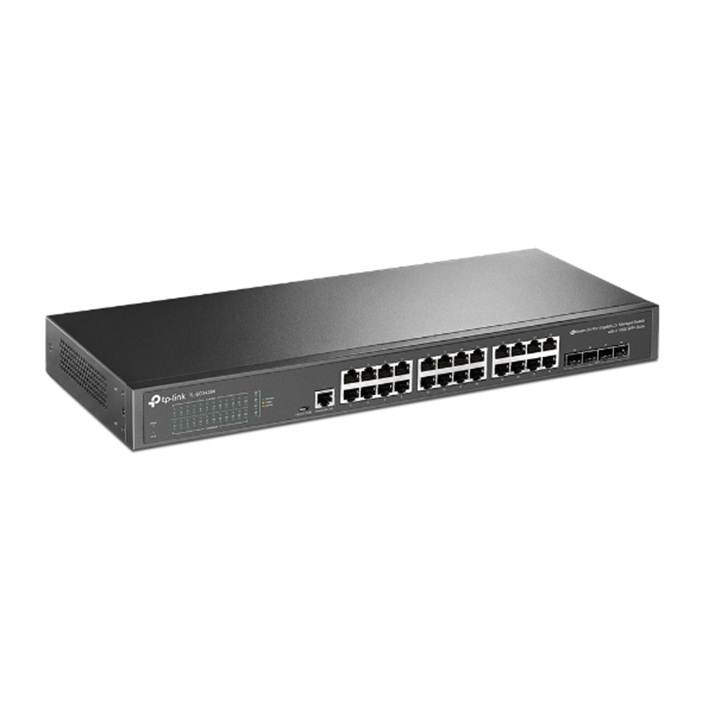 TP-LINK 24port TL-SG3428X GIGABIT 4X 10 GIGABIT SFP Yönetilebilir Switch