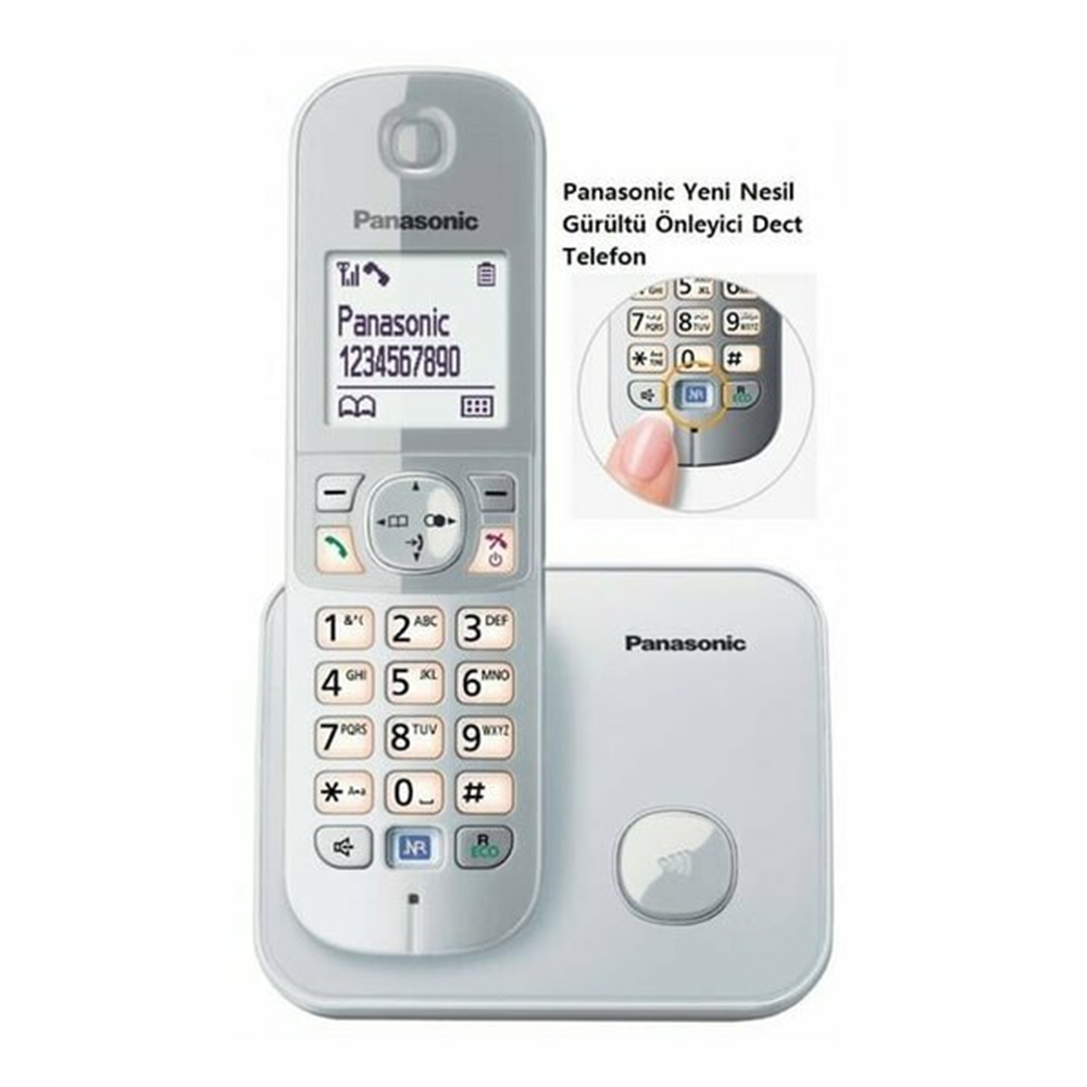 PANASONIC KX-TG6811 Kablosuz LCD Ekranlı Telefon Beyaz