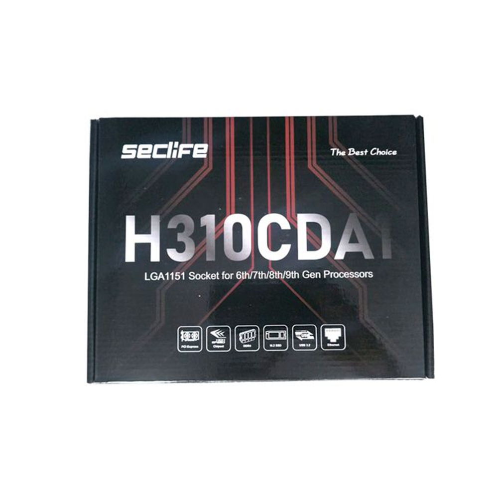 SecLife H310DA DDR4 HDMI PCIe 16X v3.0 1151p 6/7/8/9th mATX