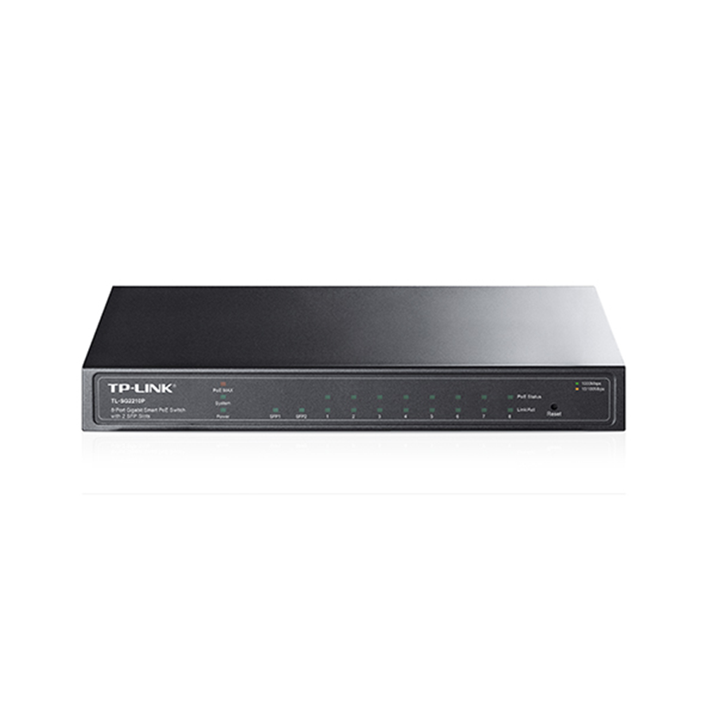 TP-LINK 10port 76w 8port PoE TL-SG2210P GIGABIT 2X SFP Yönetilebilir Switch 