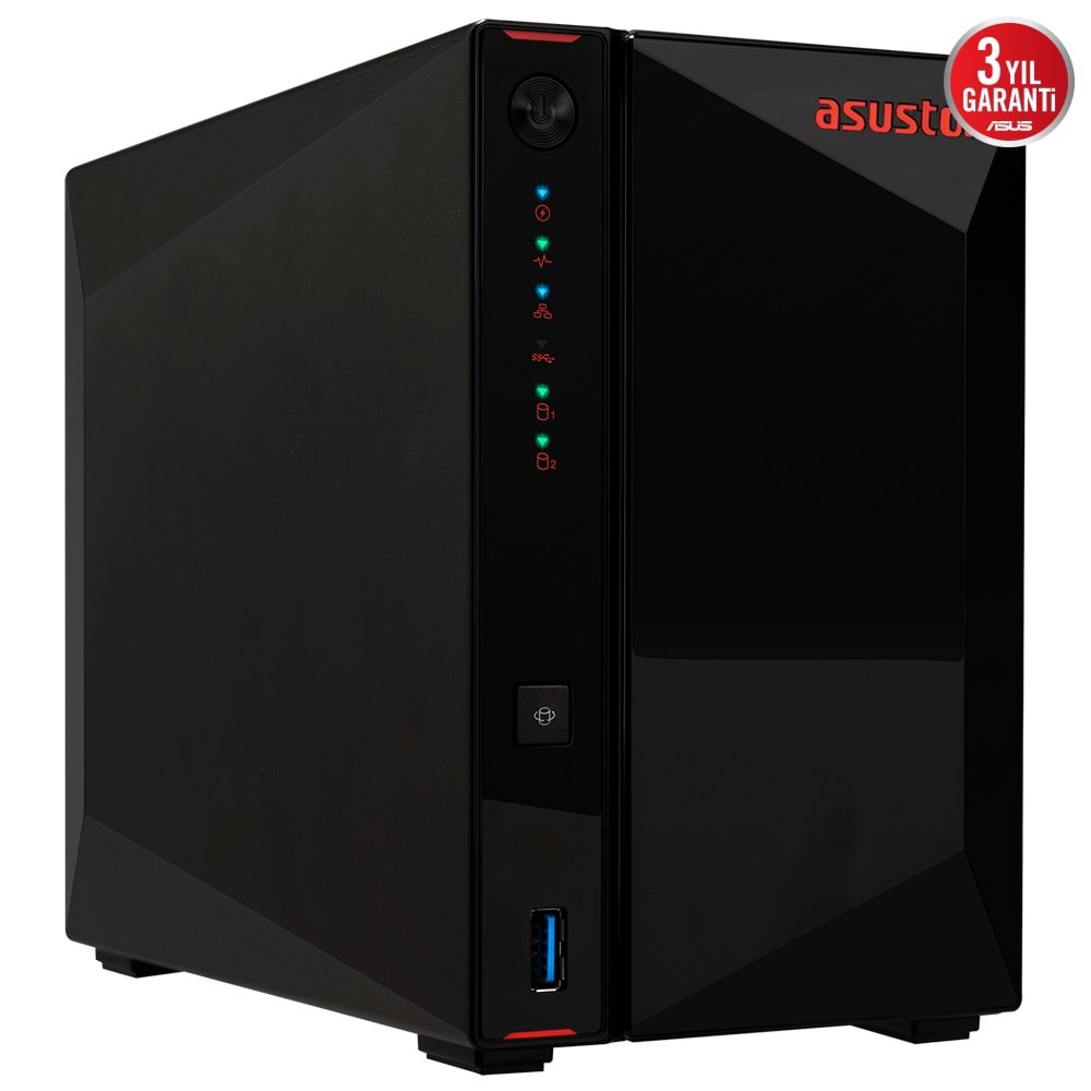 ASUSTOR AS5402T CELERON N5105 4 GB RAM- 2-diskli Nas Server (Disksiz) 