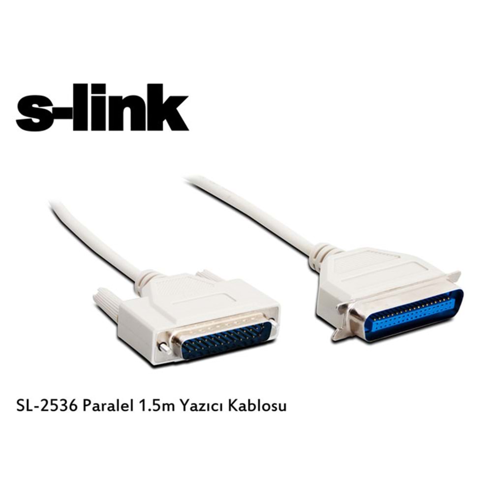 S-LINK 1.5metre SL-2536 Paralel Yazıcı Kablosu