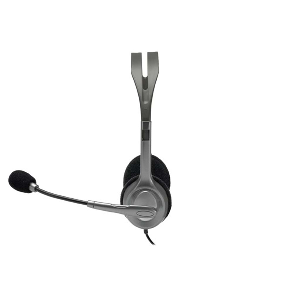 LOGITECH H111 Stereo 3.5mm Jack Gri Mikrofonlu Kulaklık 981-000593