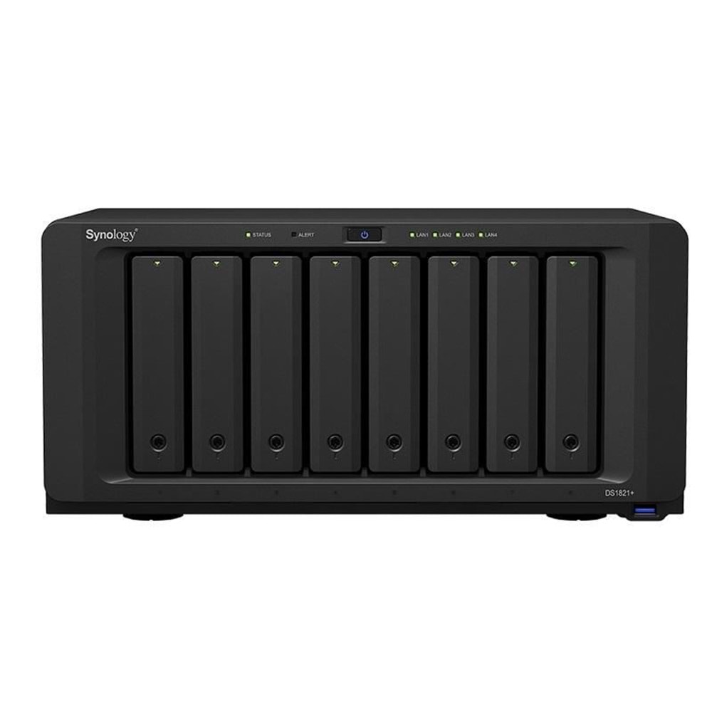 SYNOLOGY 8diskli Ryzen V1500B-4GB RAM-Nas Server DS1821 PLUS