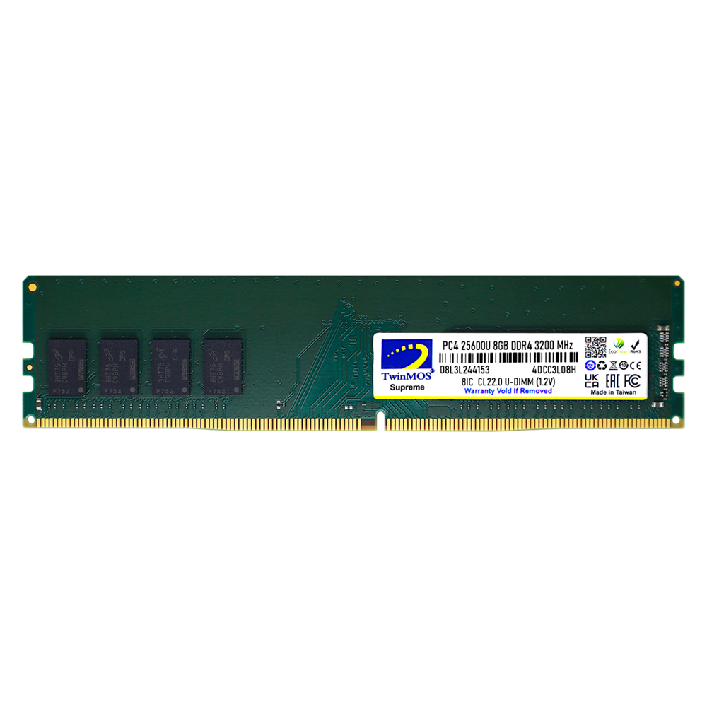 TWINMOS 8GB DDR4 3200MHZ PC RAM VALUE MDD48GB3200D