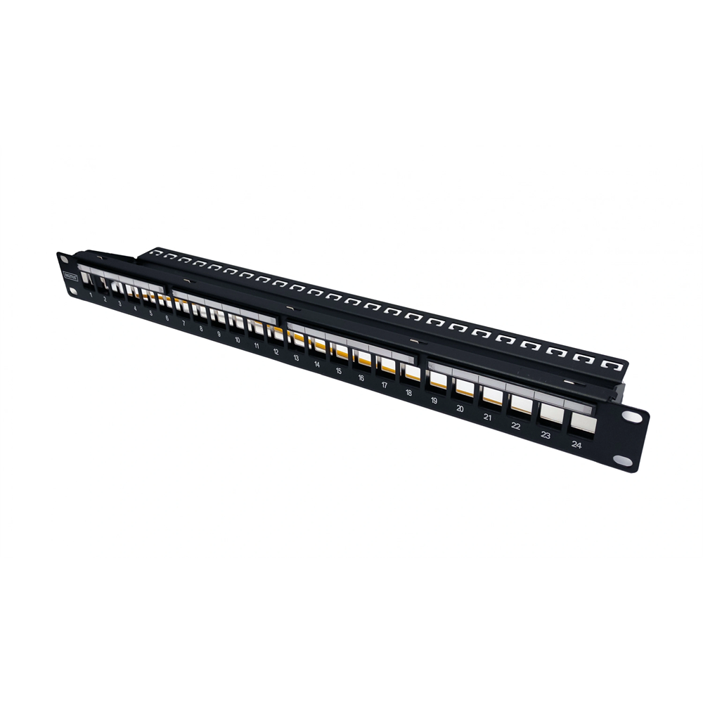 DIGITUS 1U 24port Cat6 Utp Boş Patch Panel DN-91411