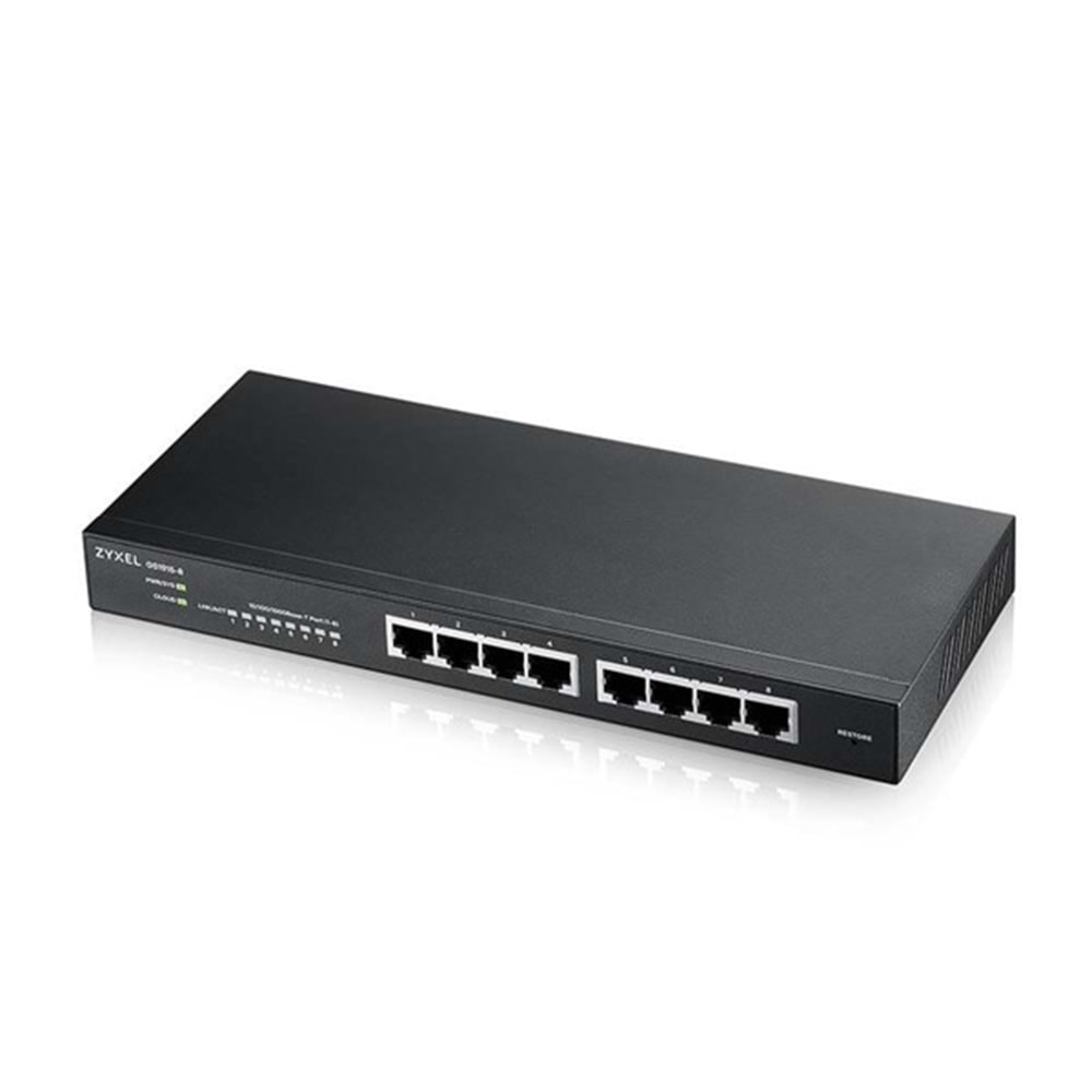 ZyXEL 8port PoE 60w Gigabit Yönetilebilir Switch GS1915-8EP