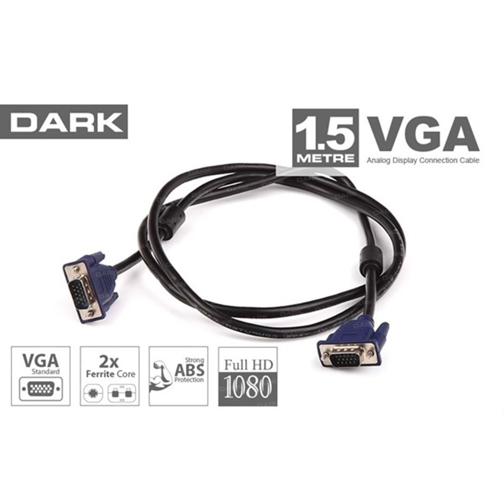 DARK 1.5metre DK-CB-VGA150 VGA Görüntü Kablosu