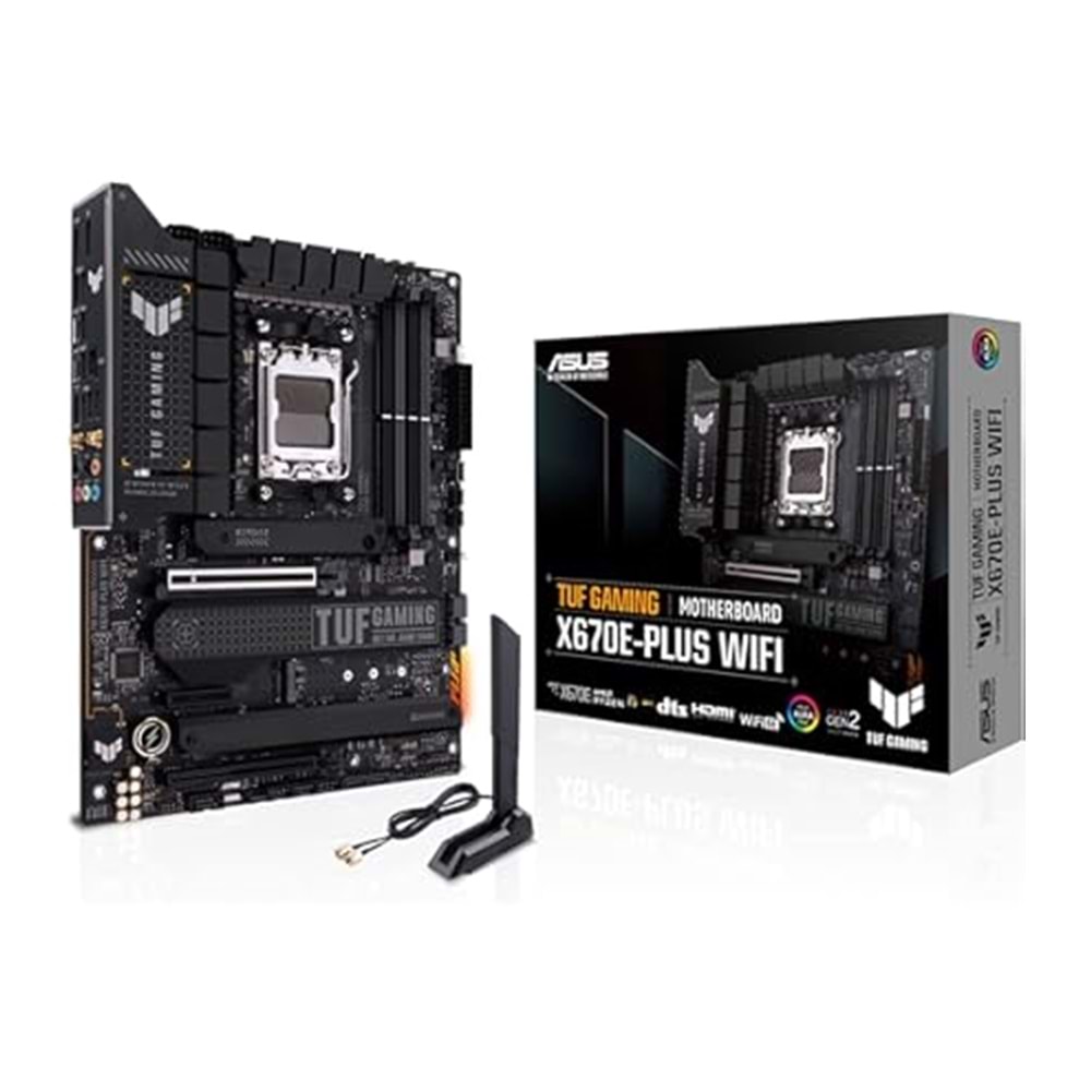 ASUS TUF GAMING X670E-PLUS DDR5 HDMI DP PCIe 16X v5.0 AM5 ATX