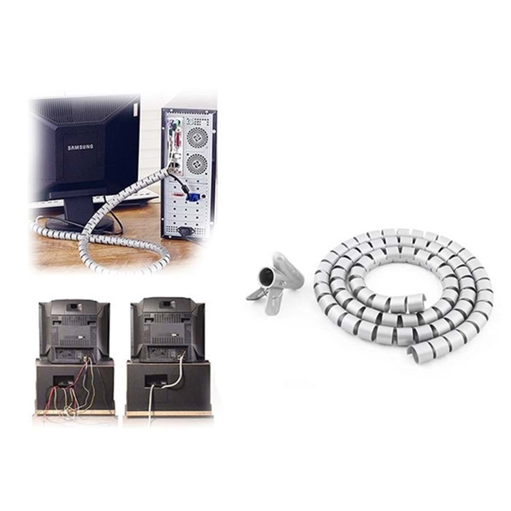 S-LINK SL-195 Gri Kablo Düzenleyici & Toplayıcı