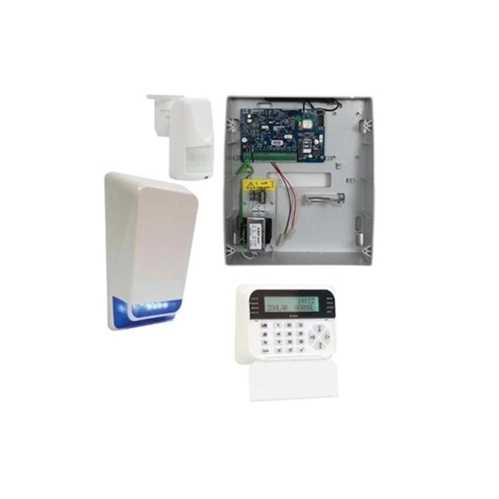 TEKNİM TSP-5334LCD Ethernet/Network Kablolu Alarm Seti (Aküsüz)
