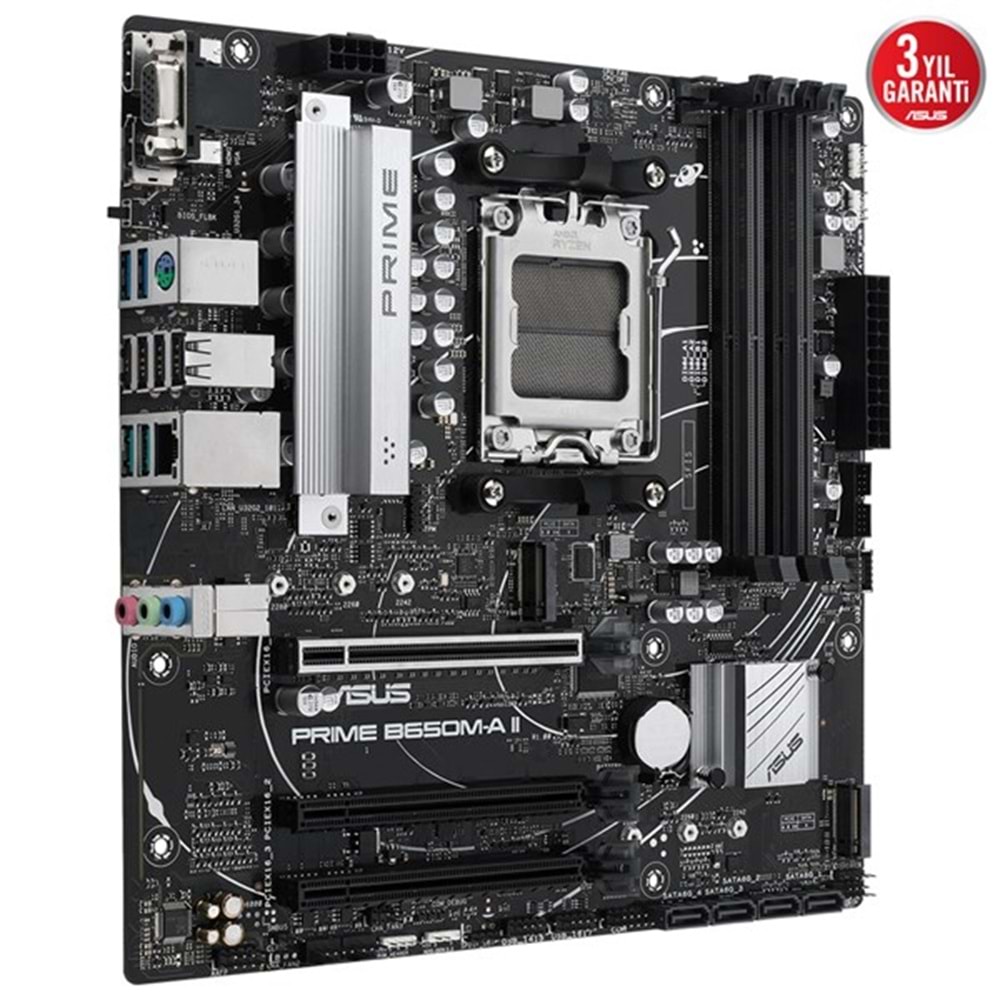 ASUS PRIME B650M-A II-CSM DDR5 HDMI DP PCIe 16X v5.0 AM5 mATX