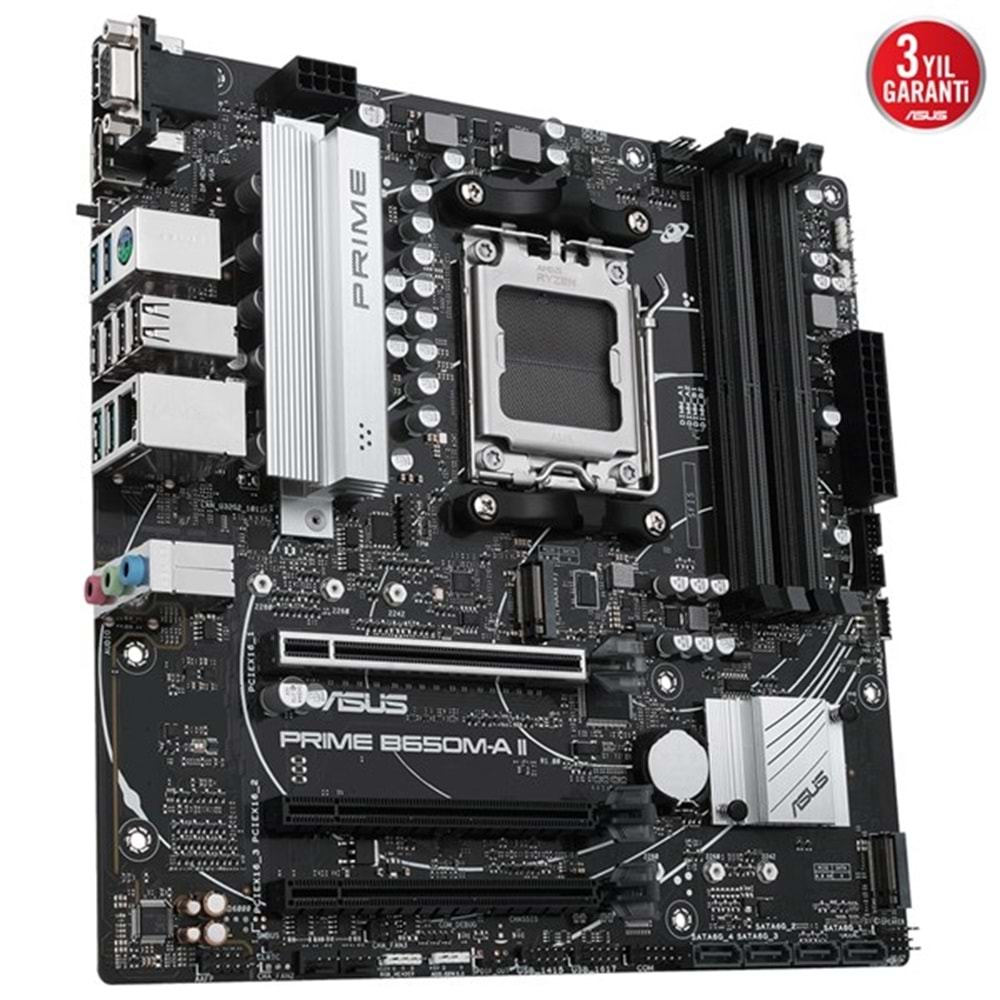 ASUS PRIME B650M-A II-CSM DDR5 HDMI DP PCIe 16X v5.0 AM5 mATX