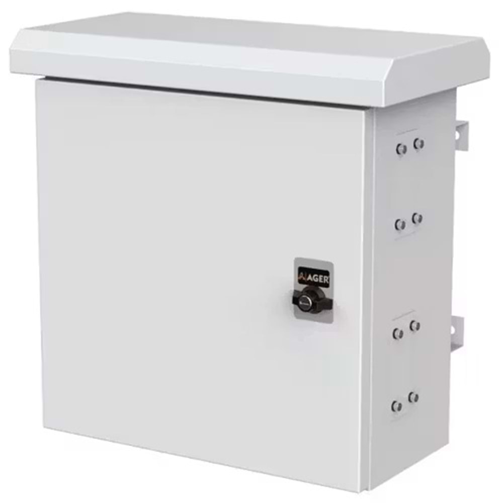 AGER 400x500x250mm Mobese Dış Ortam Direk Tipi Kabinet Fansız AG-MB405025B2-D-SYS-M1