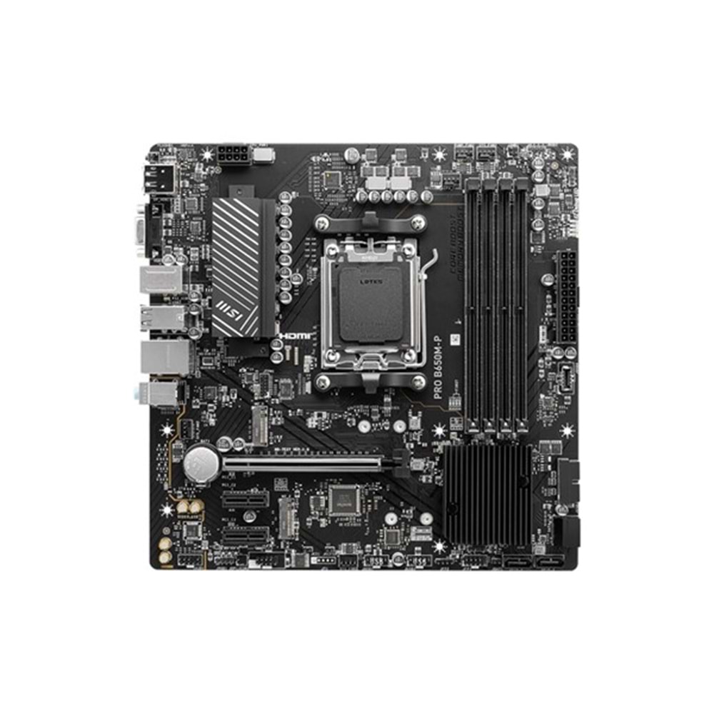 MSI PRO B650M-P DDR5 HDMI DP PCIE 4.0 AM5 mATX