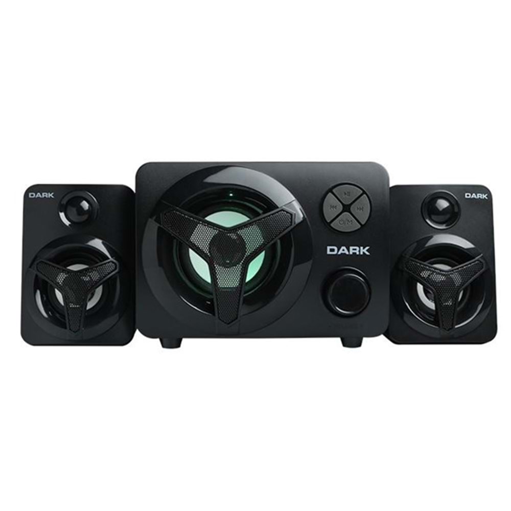 DARK SP-215 2+1 3.5mm Stereo Jak Siyah 12w RMS Multimedia Hoparlör