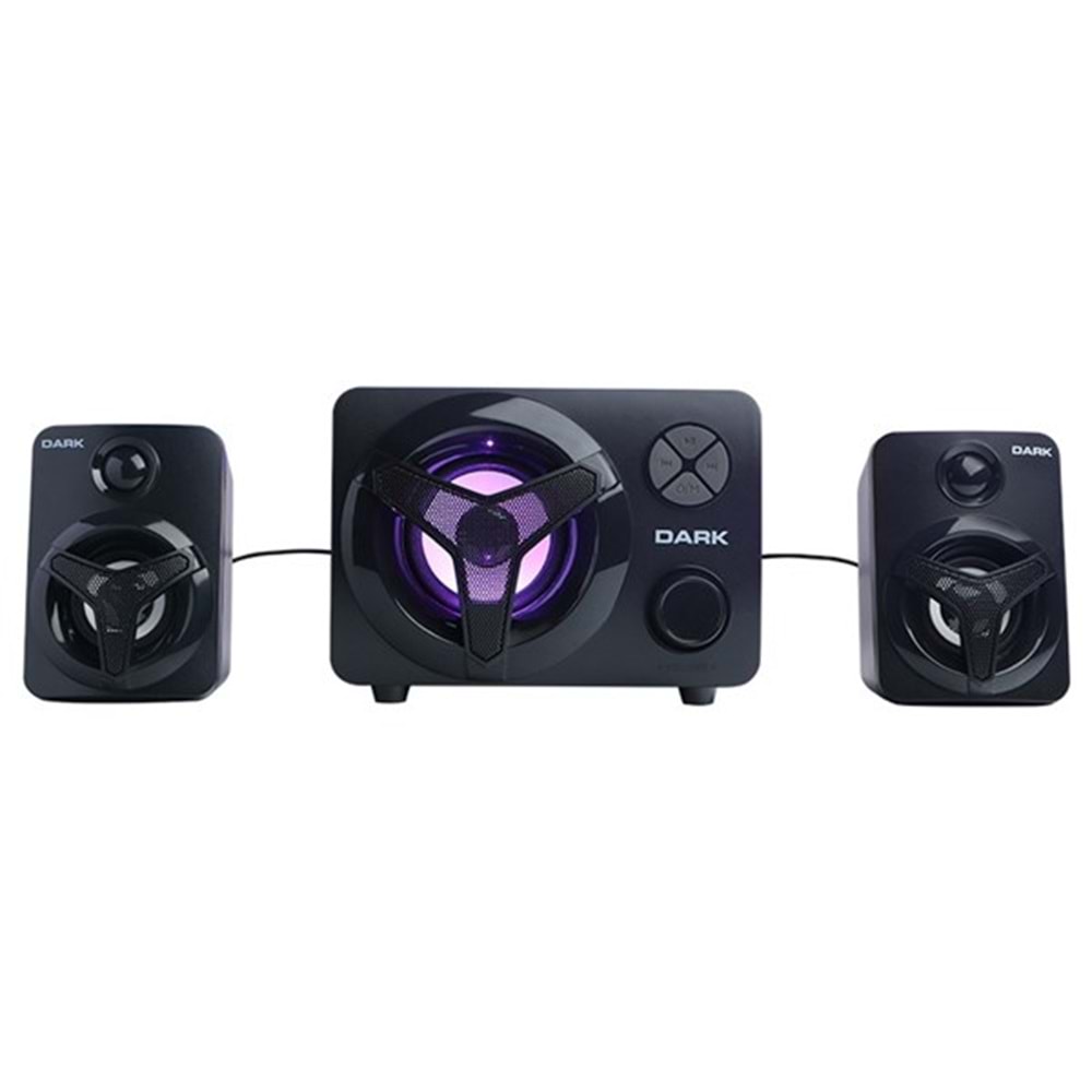 DARK SP-215 2+1 3.5mm Stereo Jak Siyah 12w RMS Multimedia Hoparlör