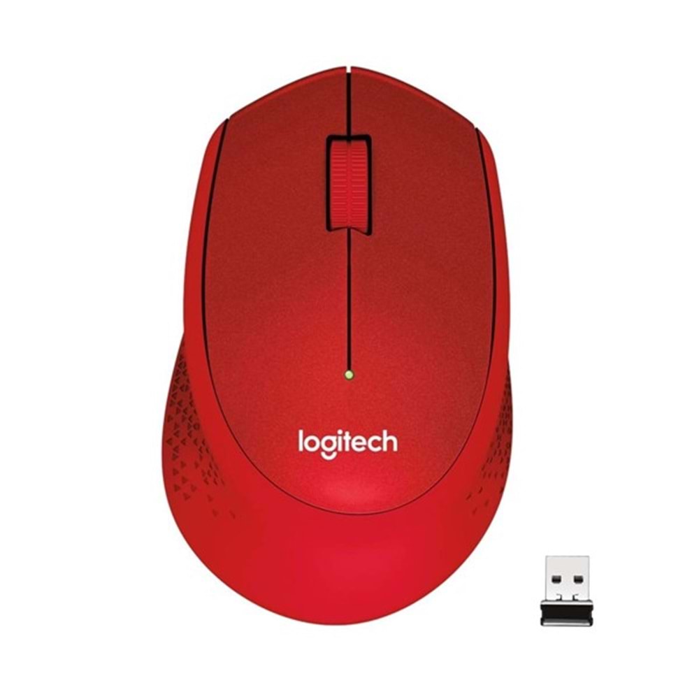 LOGITECH M330 Kablosuz Kırmızı Mouse Sessiz 910-004911