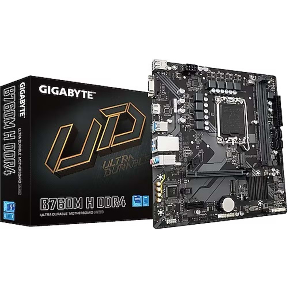 GIGABYTE B760M H DDR4 HDMI PCIE 4.0 1700p mATX