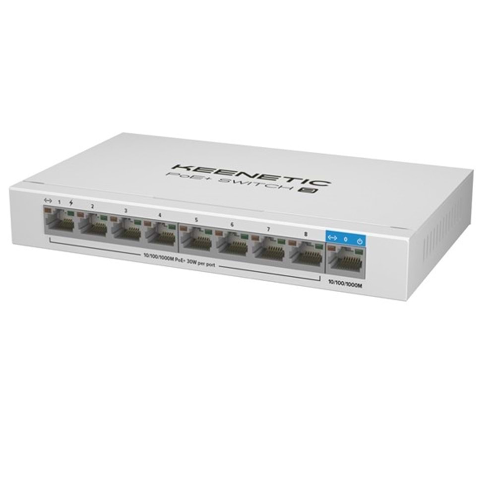 KEENETIC 8port PoE 120w Gigabit Yönetilemez Switch KN-4710-01-EU