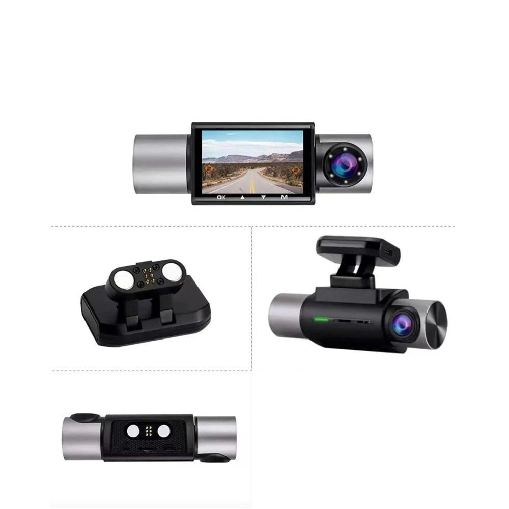 TWOGO GO-XRAY2 Day Night GPS Araç İçi Kamera Geniş Açı Çift Ekran