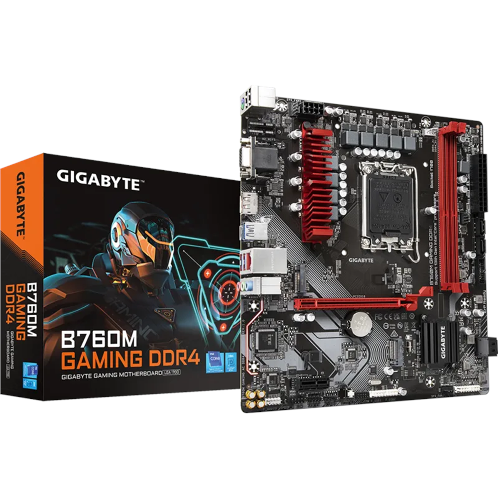 GIGABYTE B760M GAMING DDR4 HDMI-DP TYPEC PCIE 4.0 1700p mATX