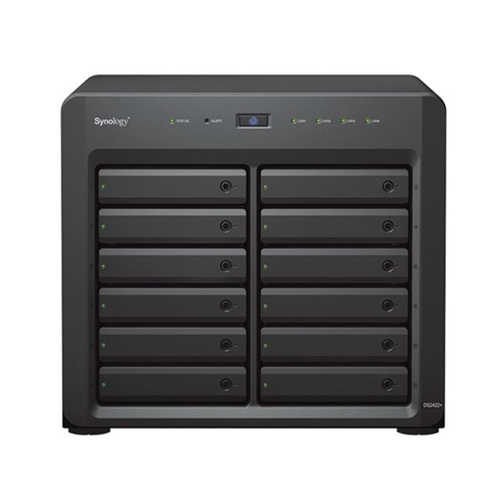 SYNOLOGY 12diskli Ryzen V1500B-4GB RAM-4-Gigabit Nas Server DS2422 PLUS