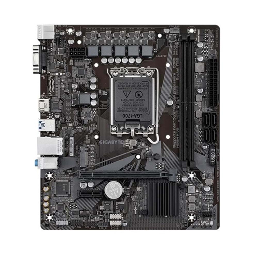 GIGABYTE H610M H v2 DDR5 HDMI PCIE 4.0 1700p mATX