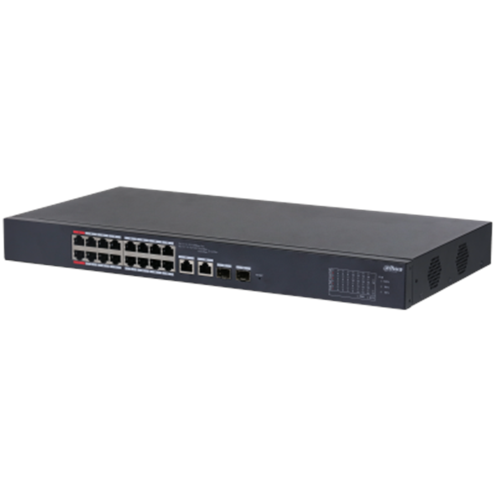 DAHUA 16port PoE 135w Gigabit Yönetilebilir Switch CS4218-16ET-135