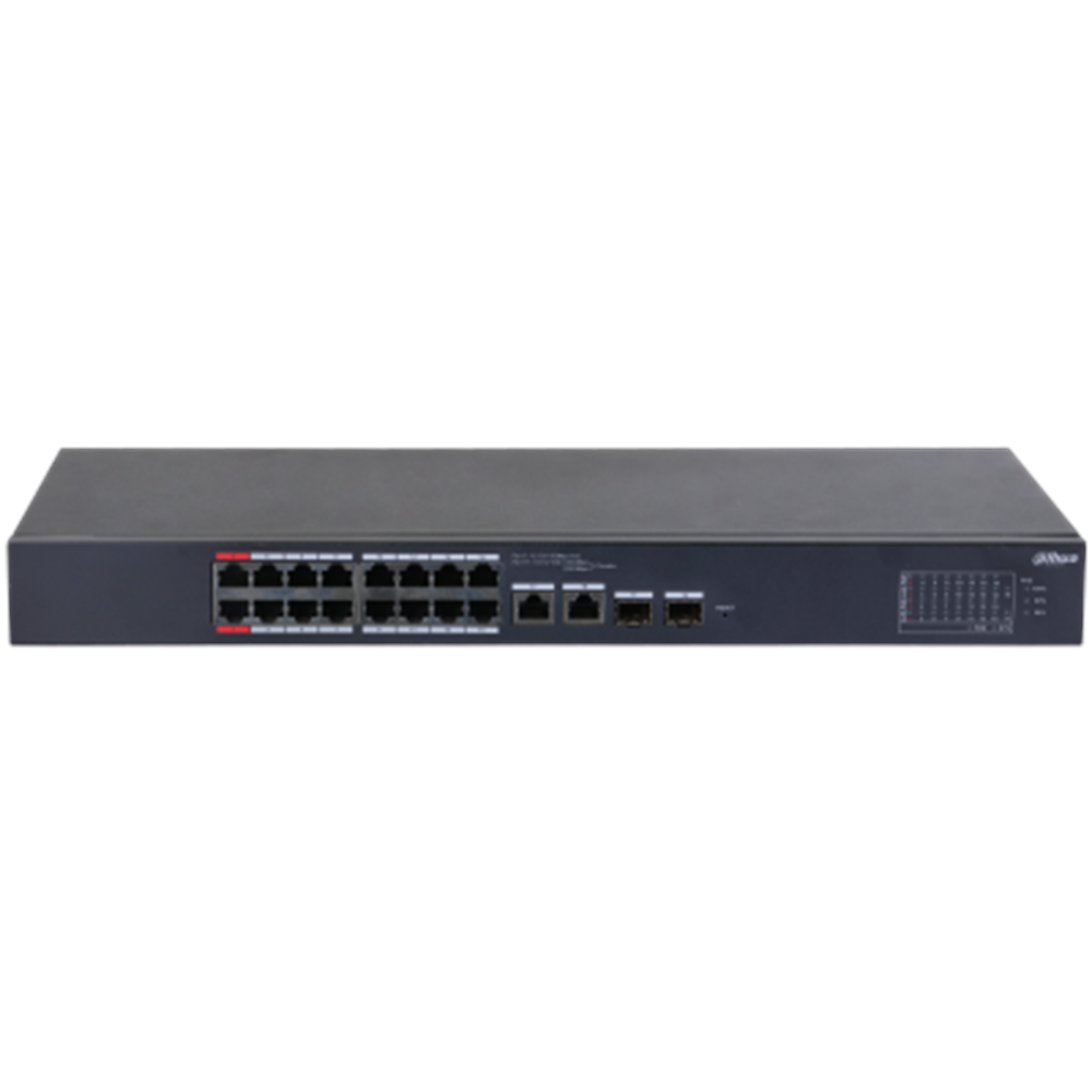 DAHUA 16port PoE 135w Gigabit Yönetilebilir Switch CS4218-16ET-135