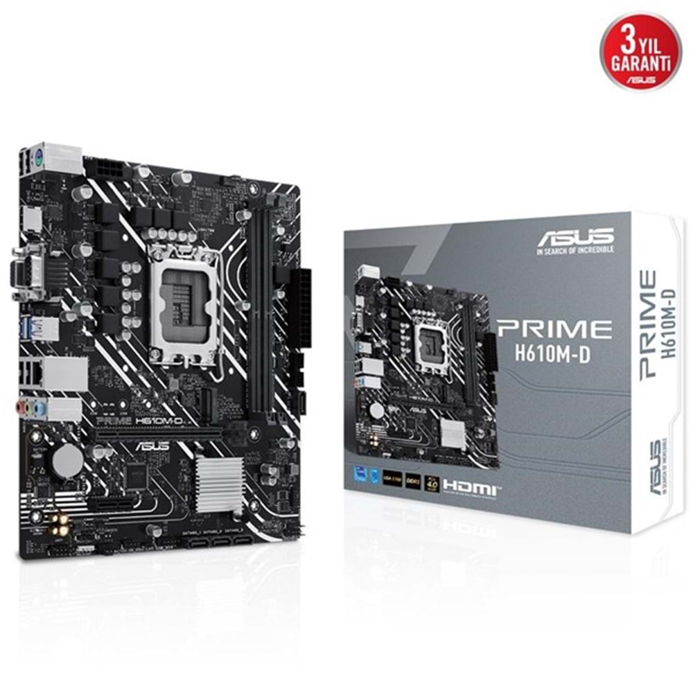 ASUS PRIME H610M-D DDR5 HDMI PCIE 4.0 1700p mATX