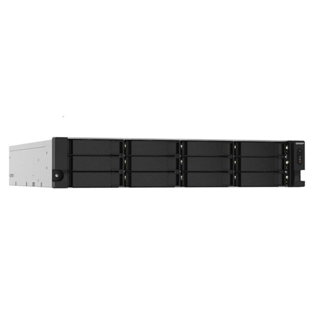 QNAP 12diskli Alpine AL324 QC-4GB RAM-2-10GbE SFP+ Rack Nas Server TS-1232PXU-RP