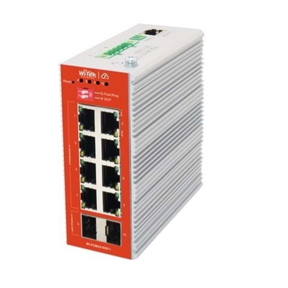 WITEK 8port PoE 120w 2-SFP Gigabit Yönetilebilir Switch WI-PCMS310GF