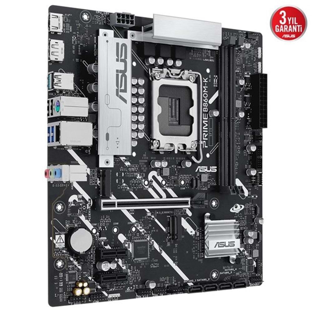 ASUS PRIME B860M-K DDR5 HDMI DP PCIE 5.0 1851p mATX