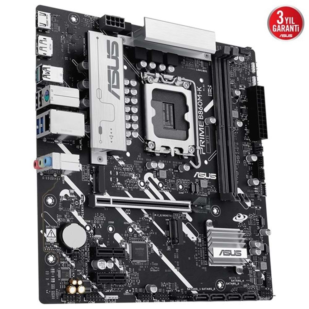 ASUS PRIME B860M-K DDR5 HDMI DP PCIE 5.0 1851p mATX