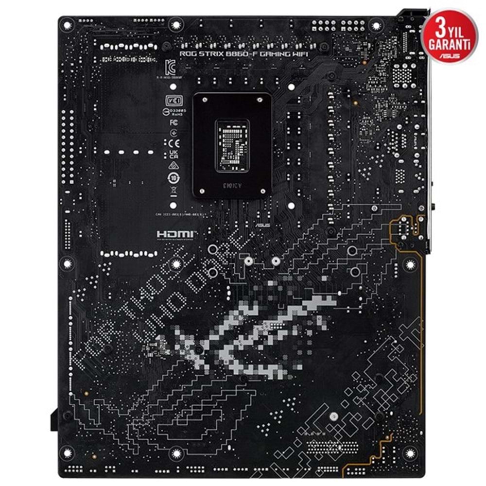 ASUS ROG STRIX B860-F GAMING WIFI-7 DDR5 HDMI DP PCIE 5.0 1851p ATX
